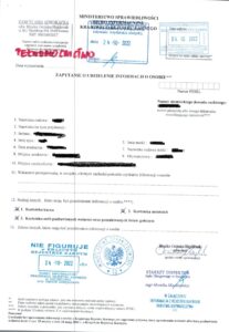 Non-criminal certificate in Poland